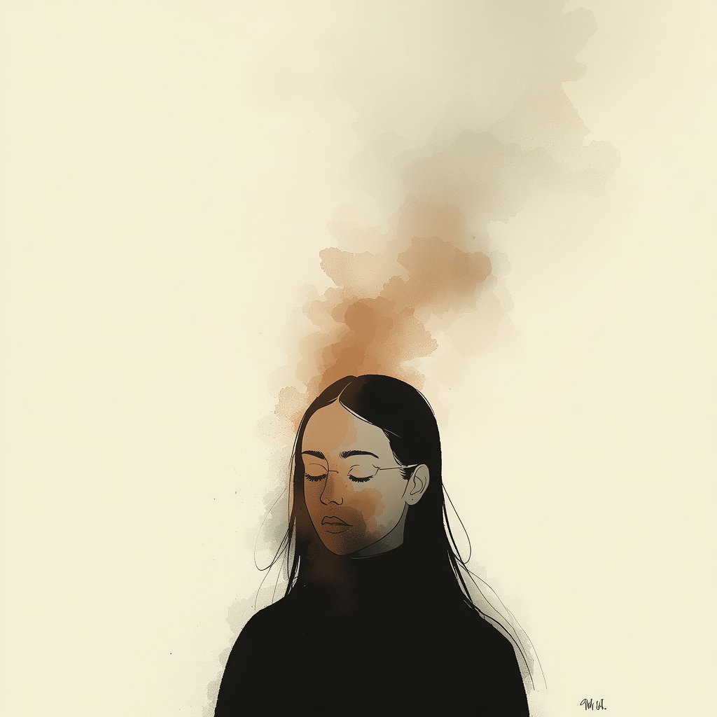 Illustration symbolisant la dissolution progressive des phobies